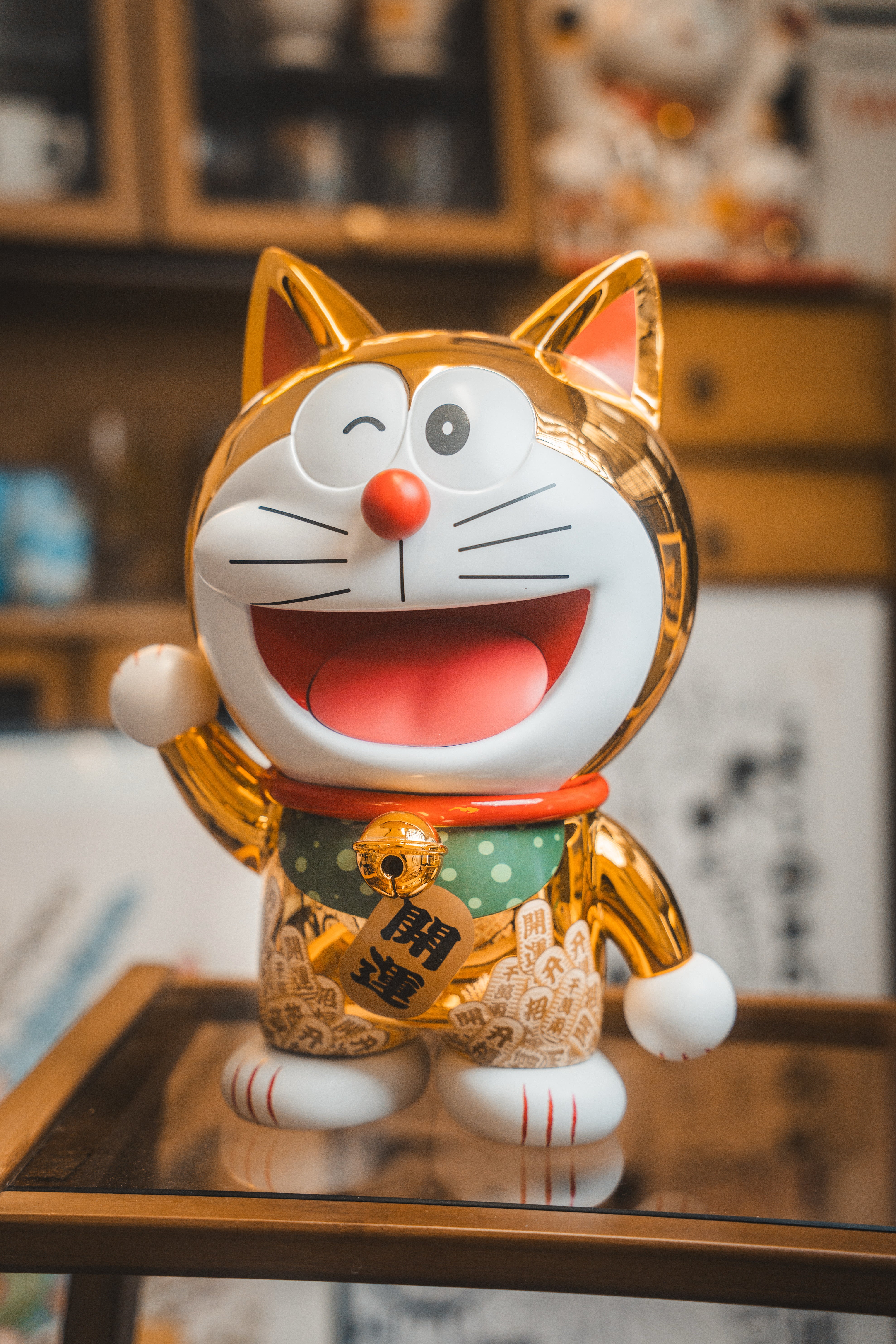 日本 哆啦A梦机器叮招财猫