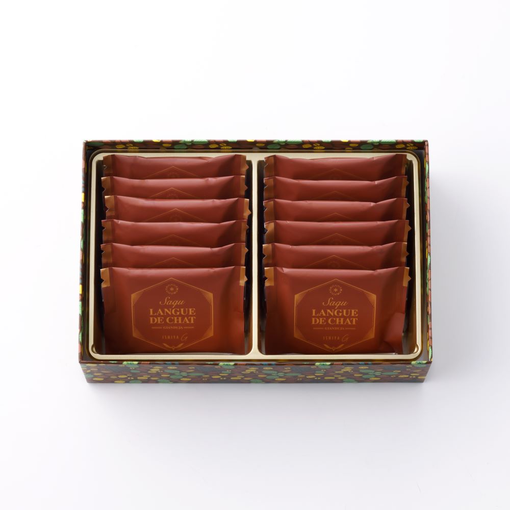 ISHIYA Langue De Chat Gianduja 白色恋人 土耳其榛子巧克力夹心饼 （赏味期限：08/29/2026）