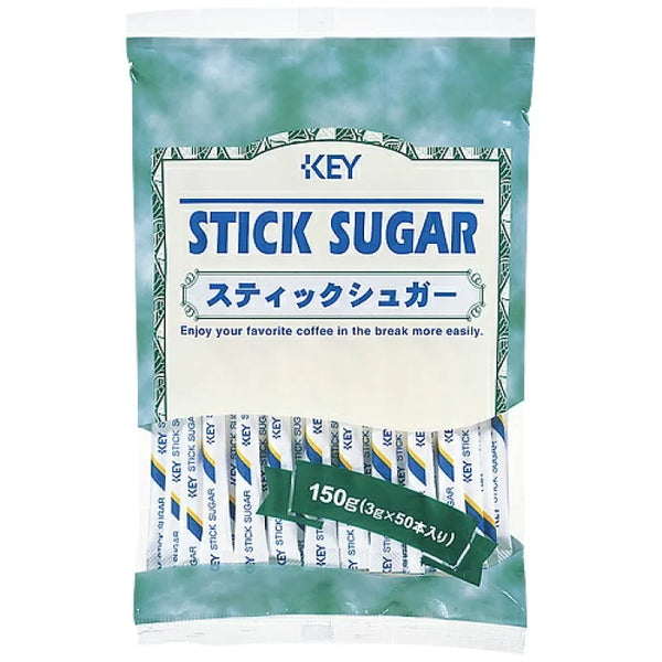 日本 711 零食 Key stick sugar咖啡糖白砂糖 咖啡伴侣 3g*50本入