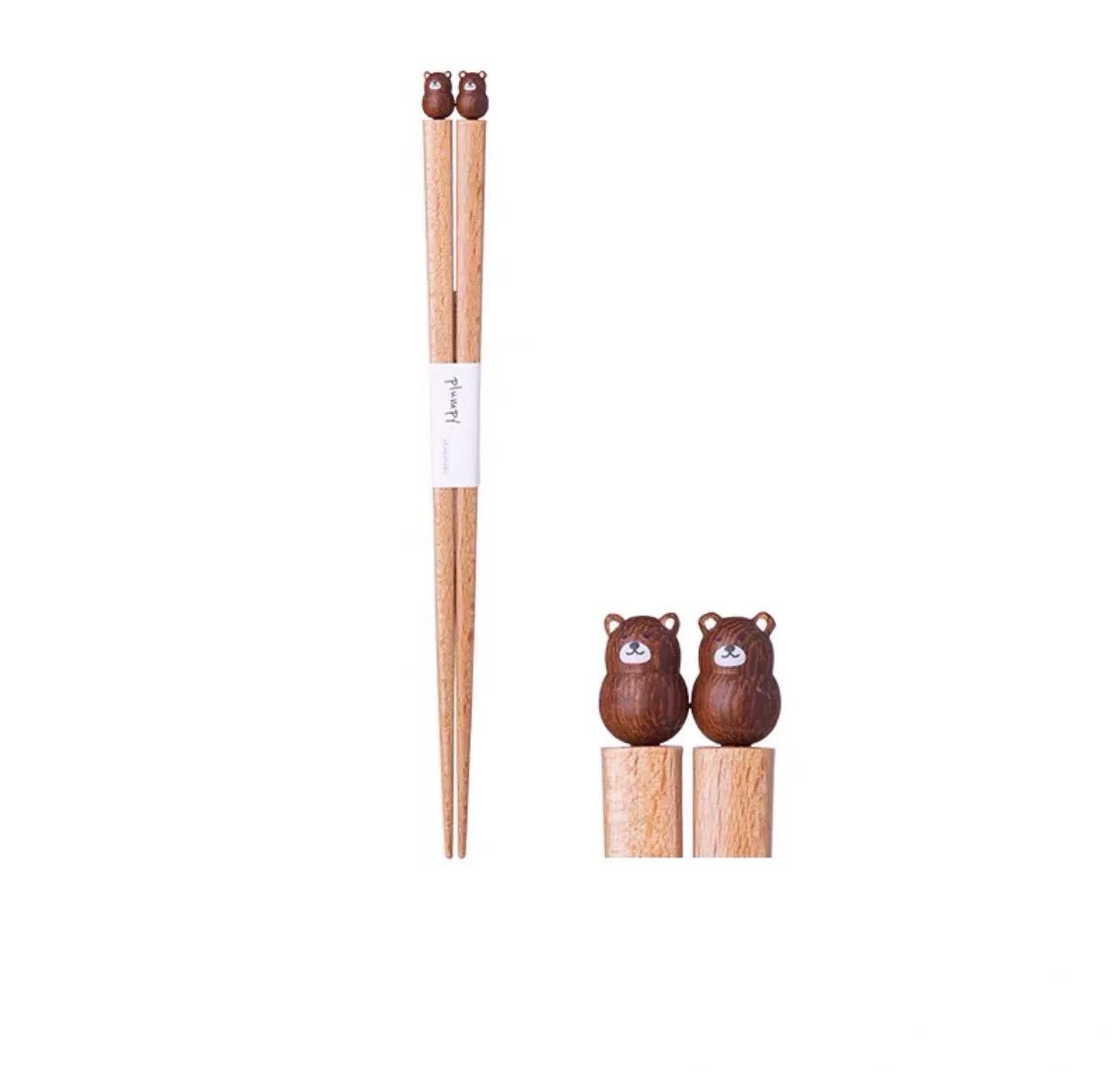 日本Plumpy动物造型天然木质筷子 日式餐具 多种动物造型可选