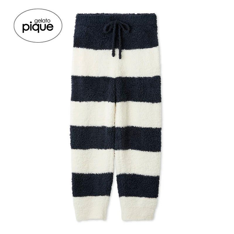 gelato pique 【山田凉介同款】25秋冬新品毛绒套装 男女同款 蓝白条