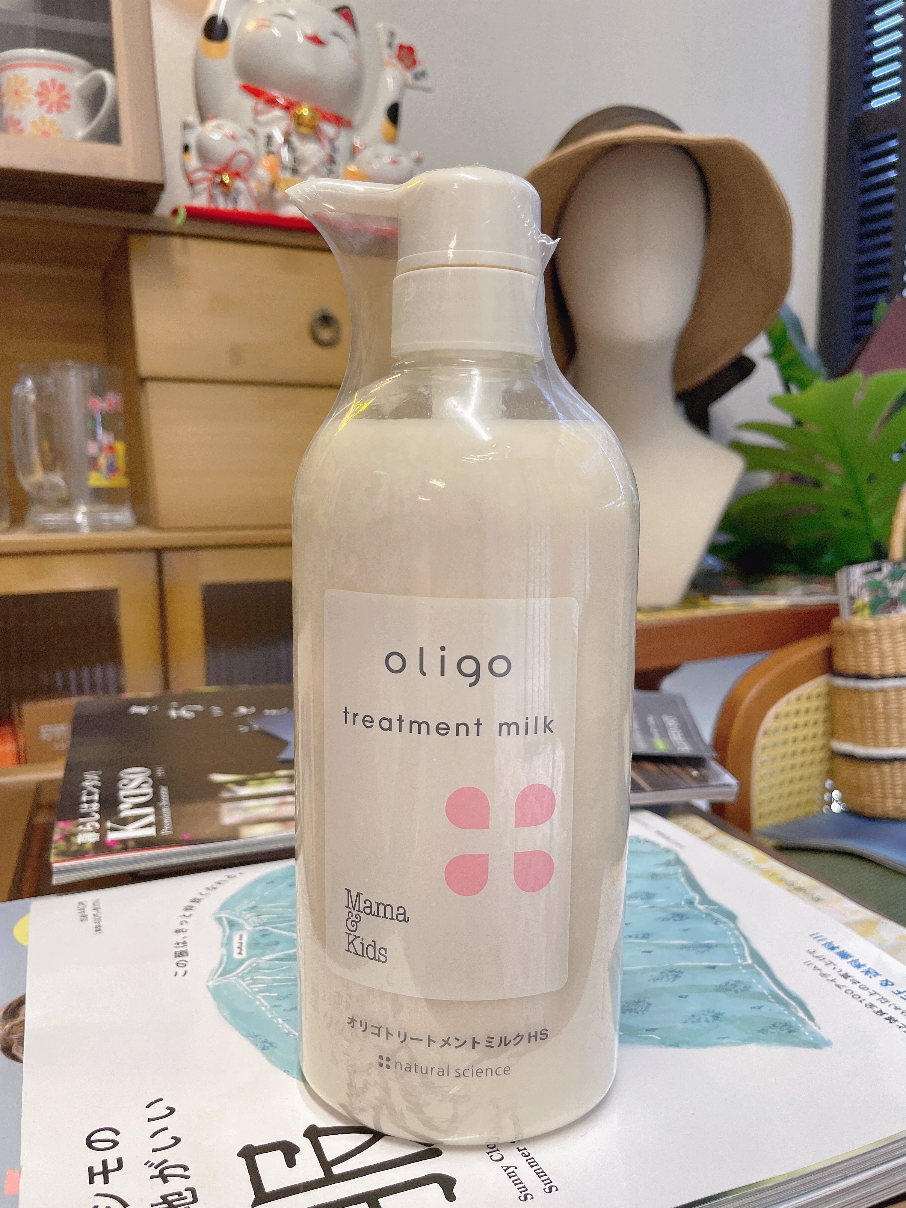 日本Mama & Kids oligo 黑糖滋润护发素 防脱发护发素无硅型 大瓶经济装 720ml