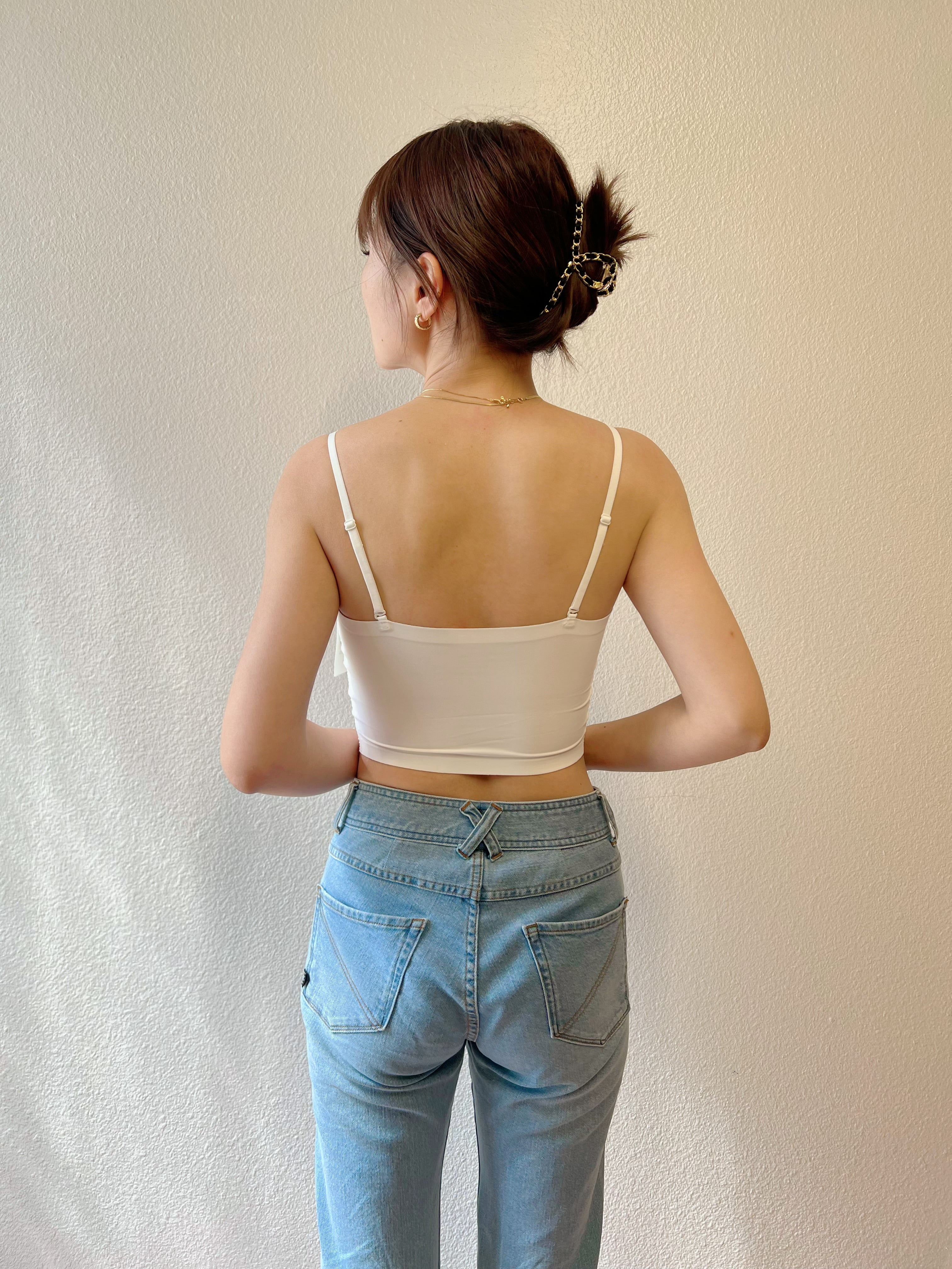 【Riko's collection】百搭一体式抹胸吊带内搭（🍐拍照穿的是S，身高166/100斤，胸围83cm）