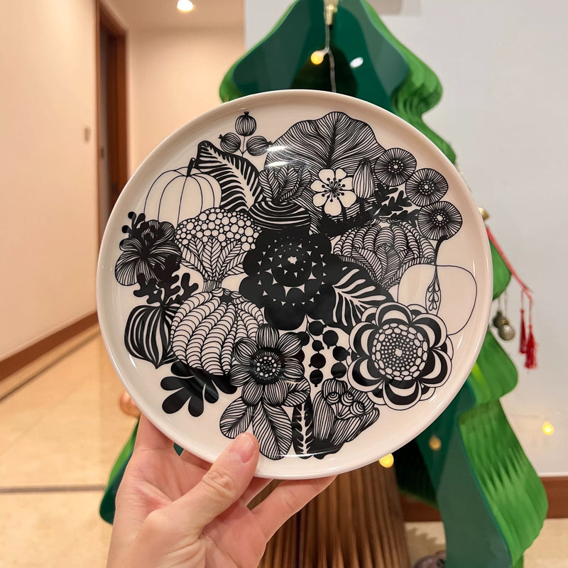 Marimekko  Unikko系列日本限定 波点马克杯盘子 花园盘子