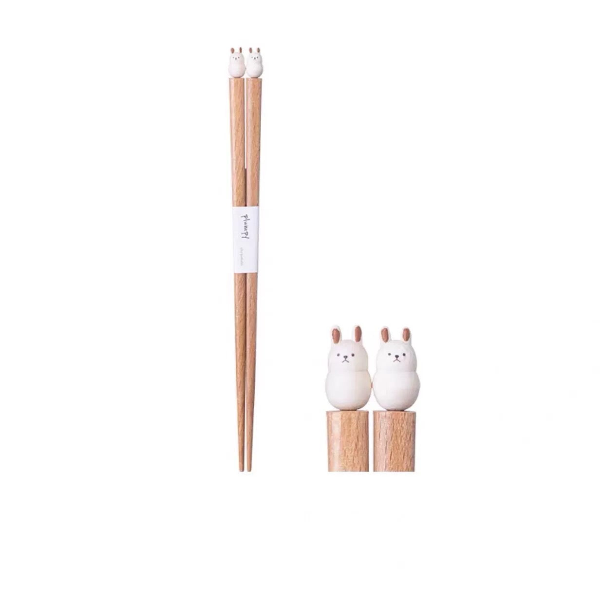 日本Plumpy动物造型天然木质筷子 日式餐具 多种动物造型可选