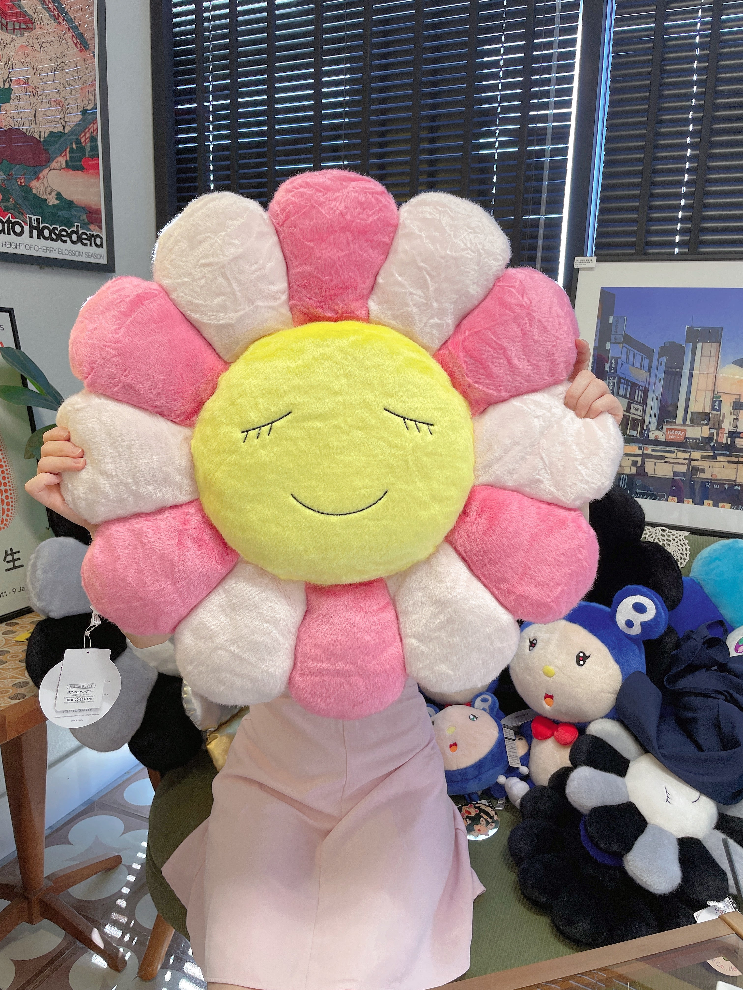 村上隆 30cm お花 pink yellow Takashi Murakami Flower Plush 30CM Pink - US