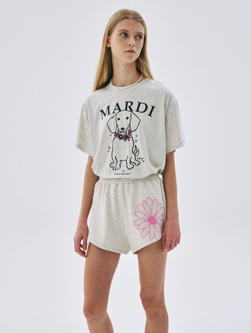韩国 Mardi Mercredi 腊肠狗 短袖 均码