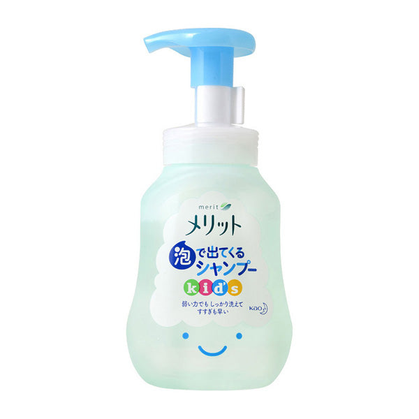 日本KAO花王 Merit儿童无硅油泡沫洗发水 温和蜜桃香/原香 300ml