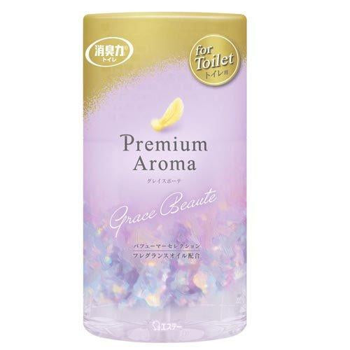 日本STエステー 消臭力 Premium Aroma 厕所除臭剂 高级香薰空气清新剂400ml （含精油 有效去除尿渍和异味）