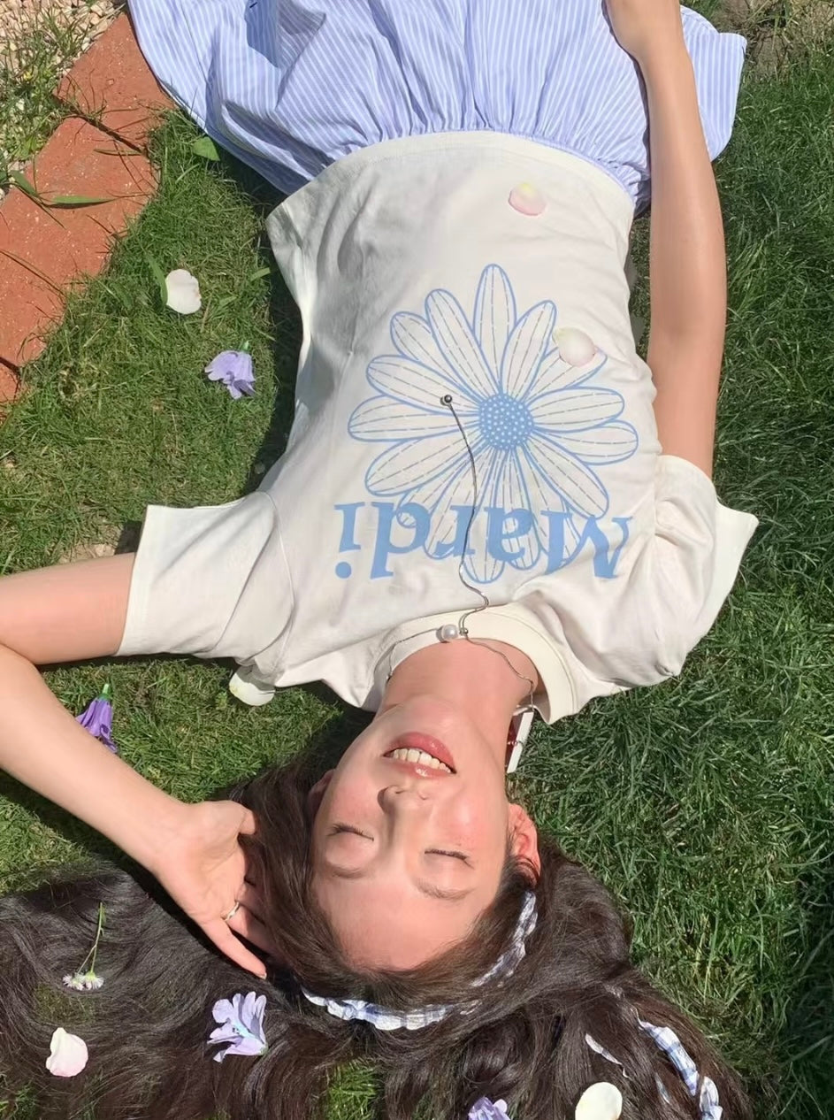 韩国 Mardi Mercredi 小雏菊 短袖T恤 均码