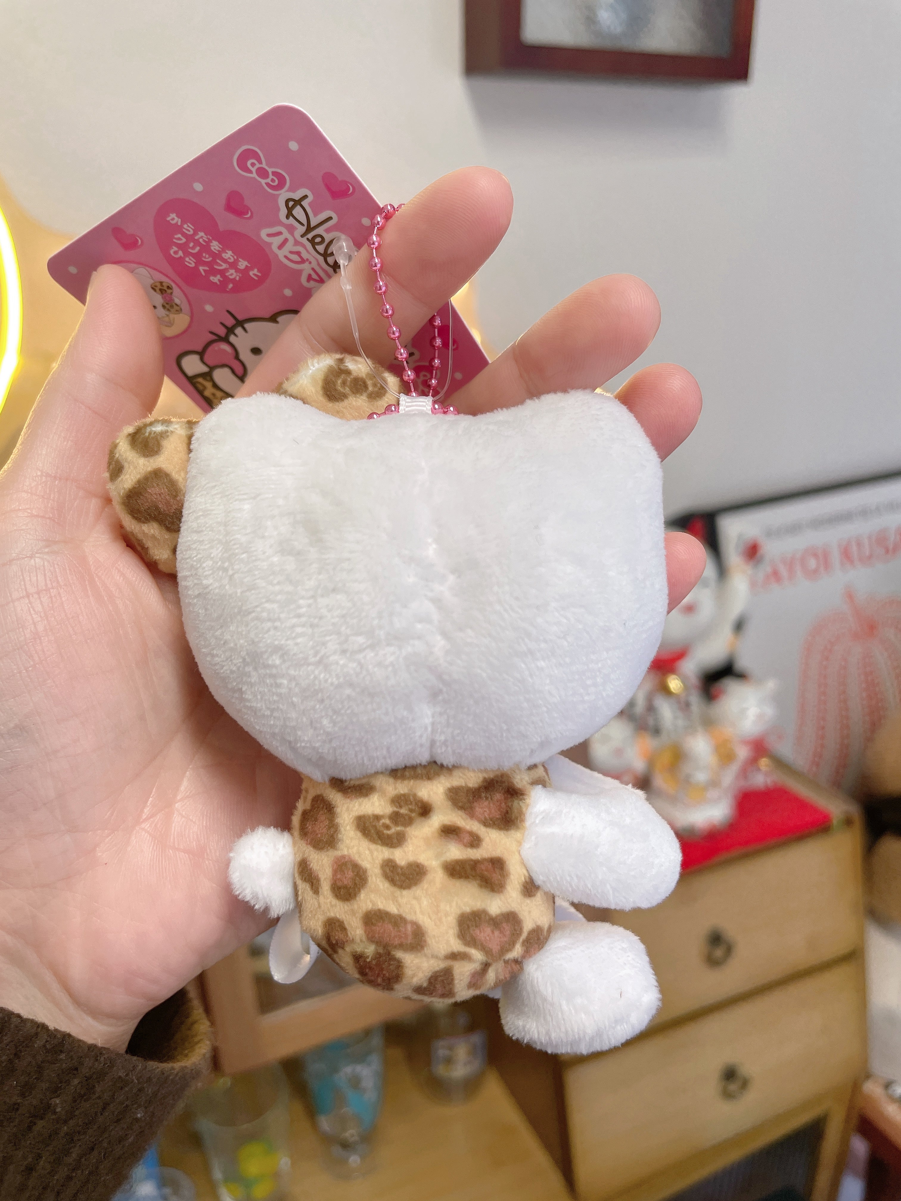 日本 SANRIO 三丽鸥 NIC 棕色豹纹 链条