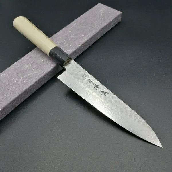日本堺孝行 45层 和式大马士革花纹低碳钢制 牛刀 21cm（适合肉/蔬菜多种食材）