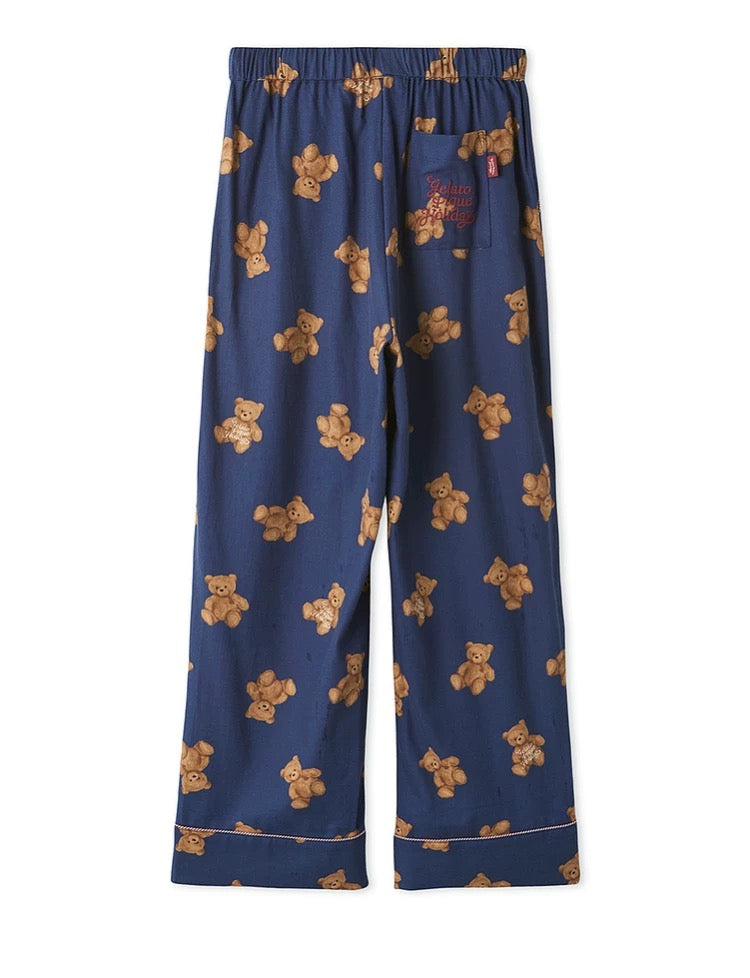 gelato pique 25秋冬新品  小熊满印系带长裤圣诞套装 男款