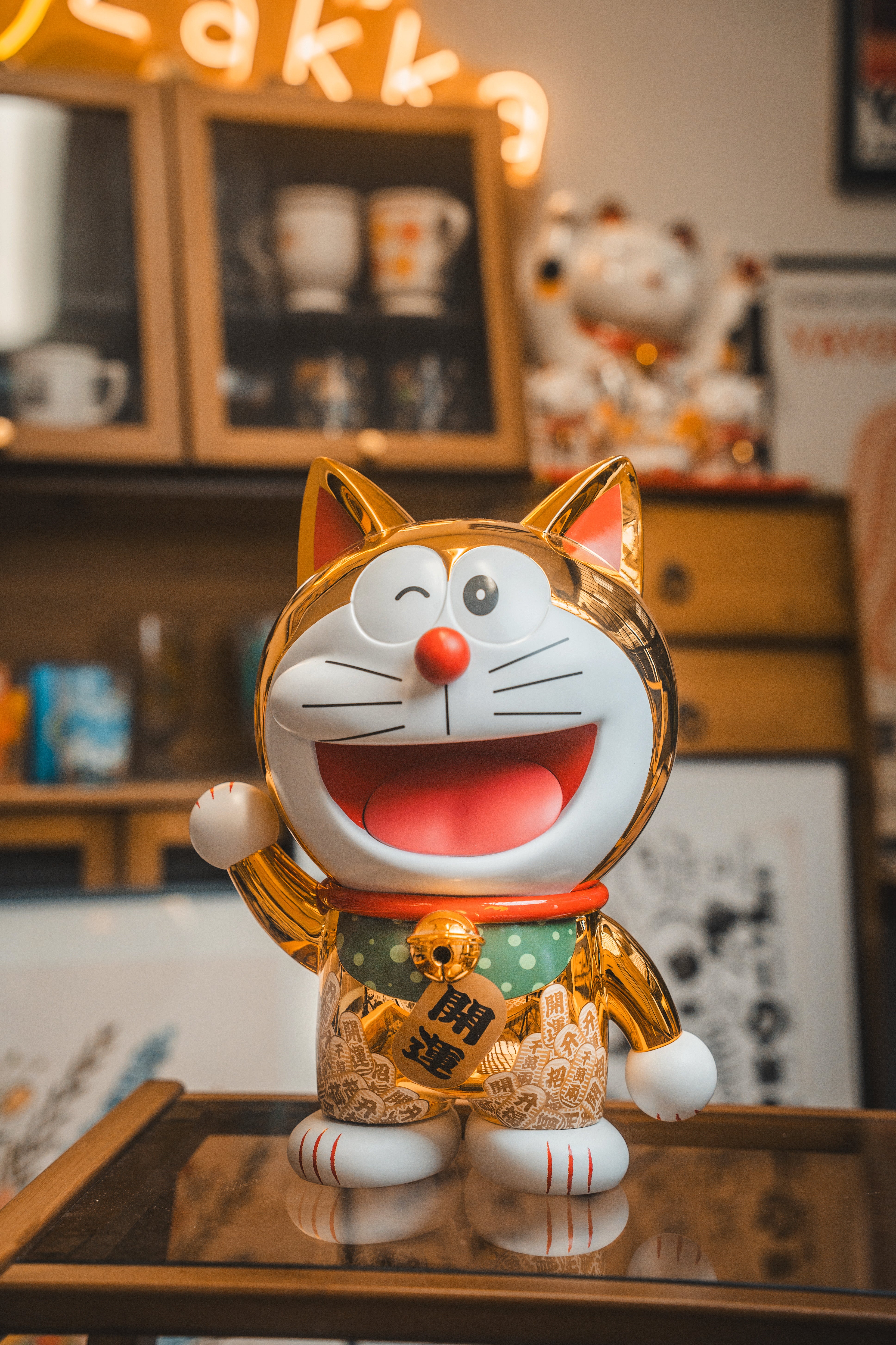 日本 哆啦A梦机器叮招财猫