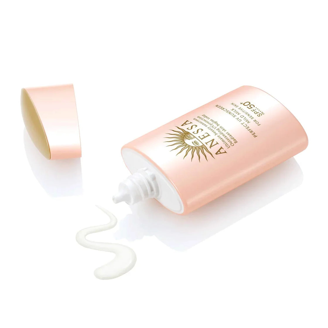 SHISEIDO Anessa Perfect UV Sunscreen Mild Milk For Sensitive Skin资生堂 安耐晒 敏感肌专用防晒霜 粉金瓶  SPF50+ PA++++ 60ml