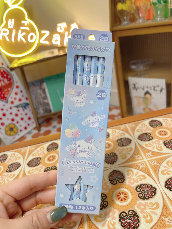 日本三丽鸥Sanrio 玉桂狗 学生六角2B铅笔 一盒12本入 无铅环保