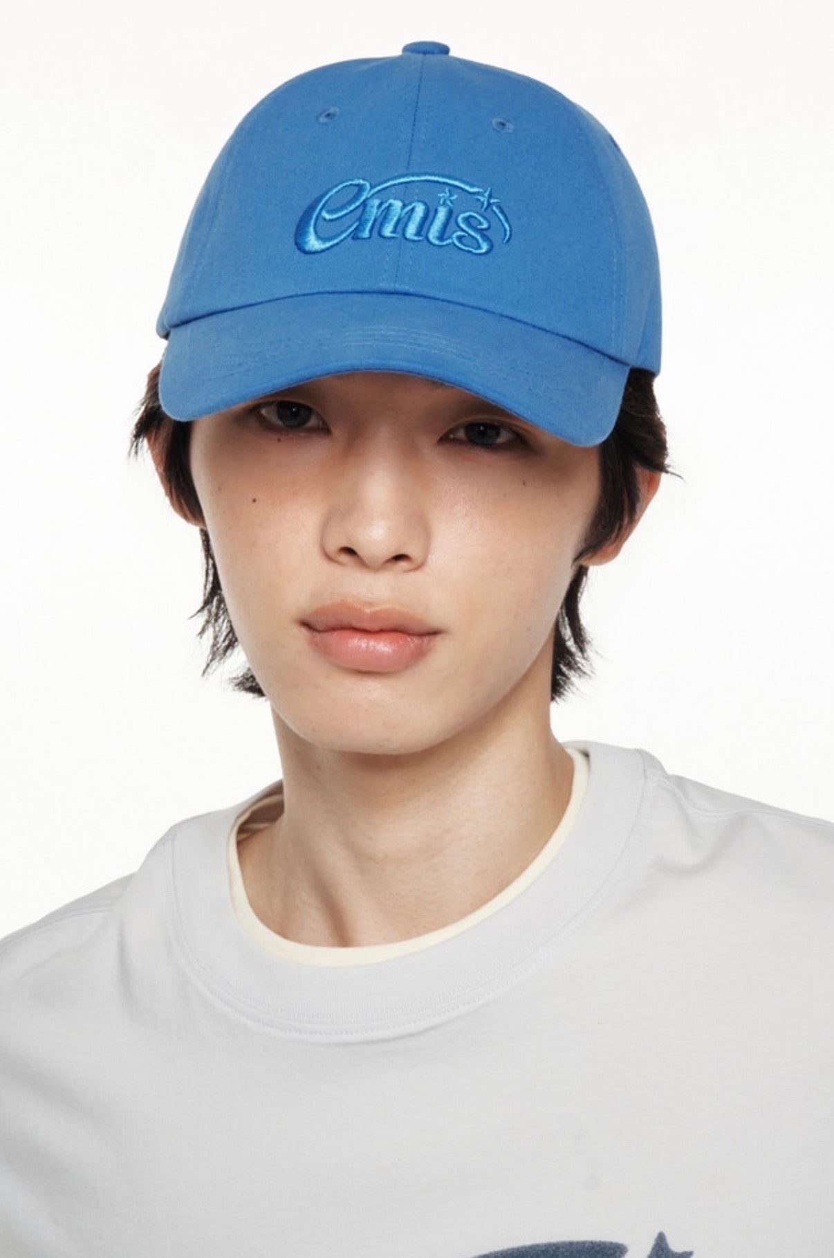 emis Halo Logo Ball Cap Royal Blue 韩国 emis 星星刺绣棒球帽 宝蓝