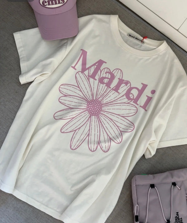 韩国 Mardi Mercredi 小雏菊 短袖T恤 均码