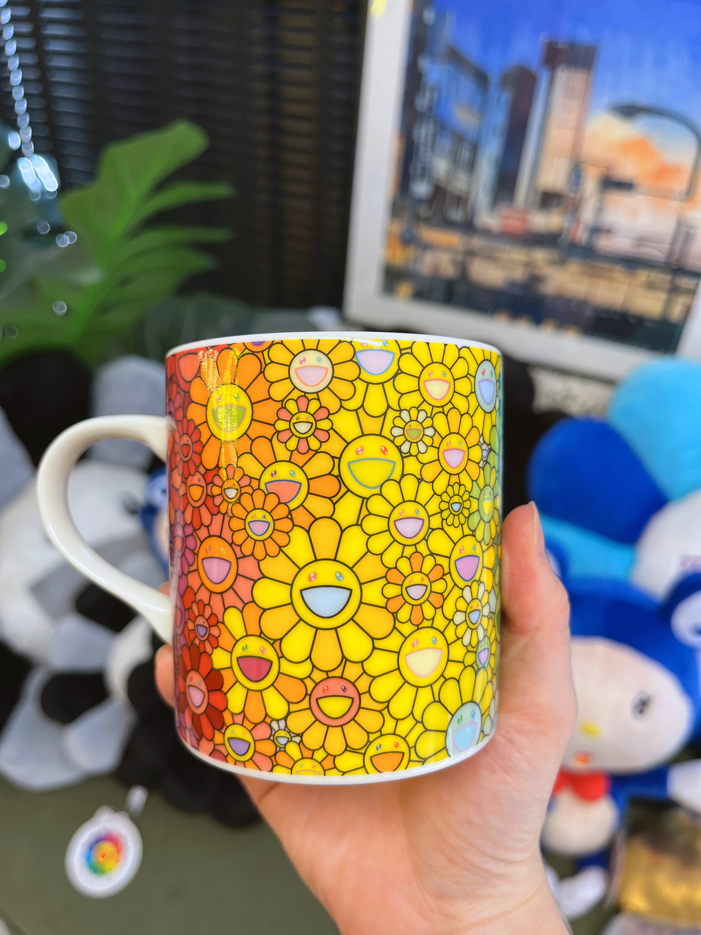 村上隆Takashi Murakami 满花 太阳花陶瓷杯