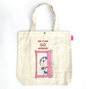 日本 哆啦A梦帆布包 粉色任意门（尺寸40✖️40cm）