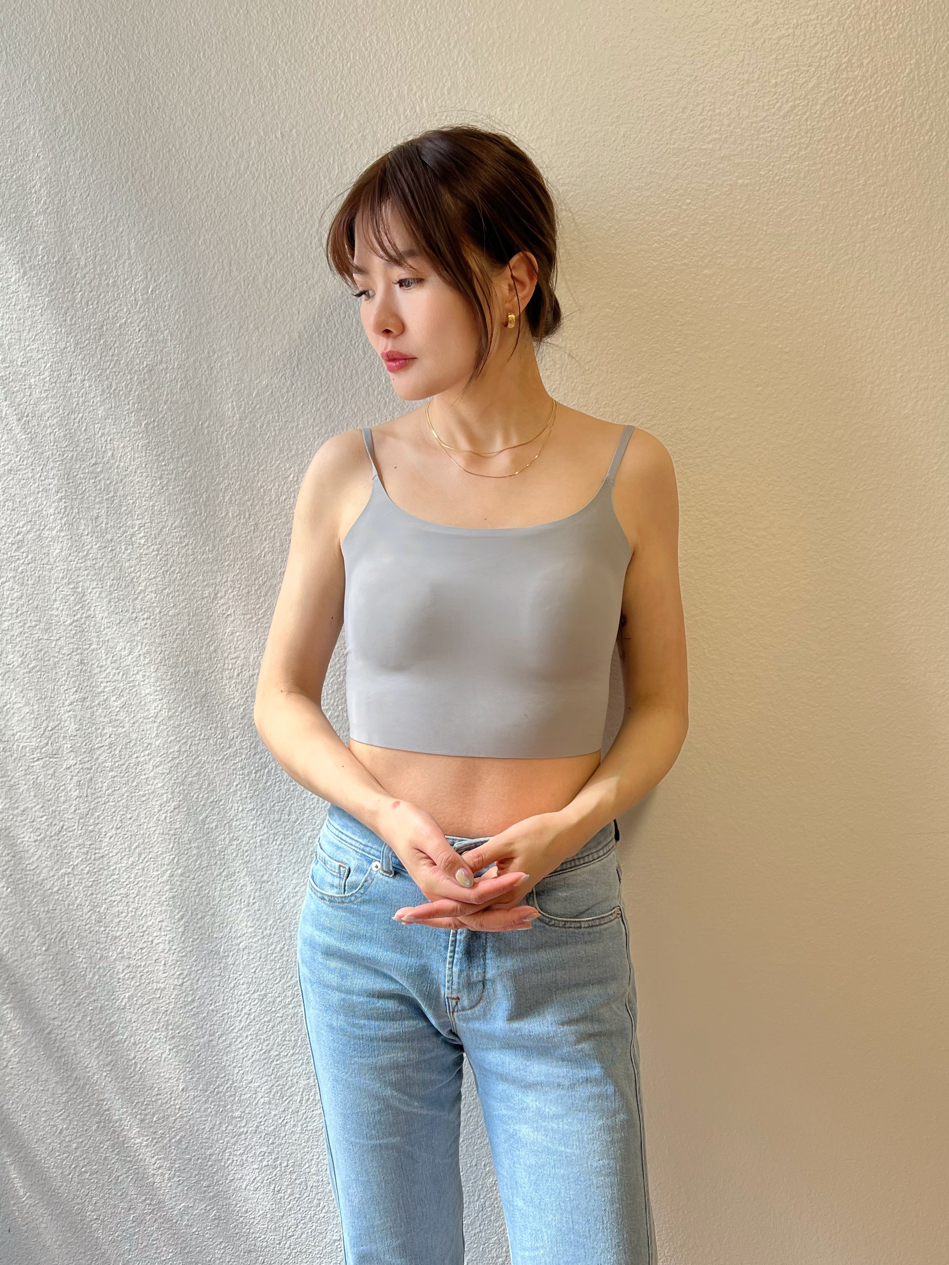 【Riko's collection】百搭一体式抹胸吊带内搭（🍐拍照穿的是S，身高166/100斤，胸围83cm）