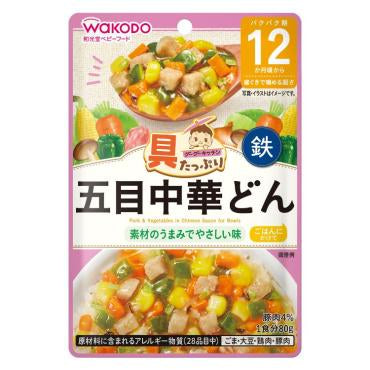 日本和光堂WAKODO 宝宝即食辅食 什锦中华风味盖浇 80g  12个月+ （保质期2025.07）