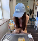 emis New Logo Ball Cap Pastel Blue 韩国 emis 新刺绣标棒球帽 粉蓝