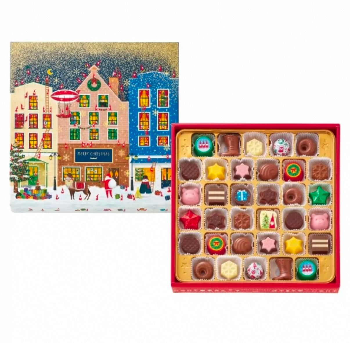 日本  Goncharoff圣诞节什锦巧克力 34枚装 （赏味期限05/31/26Y）