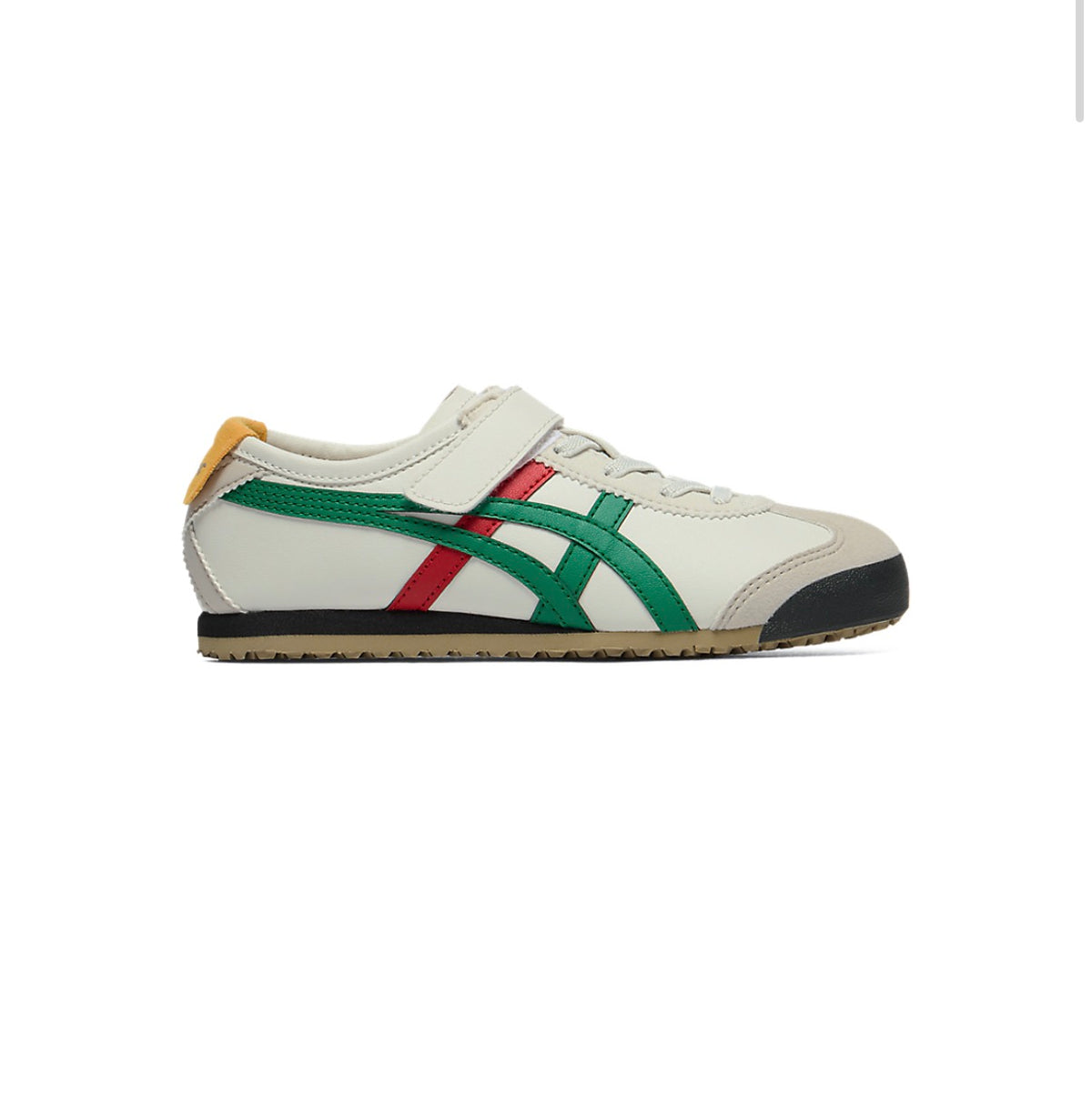 Onitsuka Tiger 鬼冢虎 MEXICO 66 KIDS 儿童休闲鞋（Birch/Green / 奶油咖啡配色） 17cm