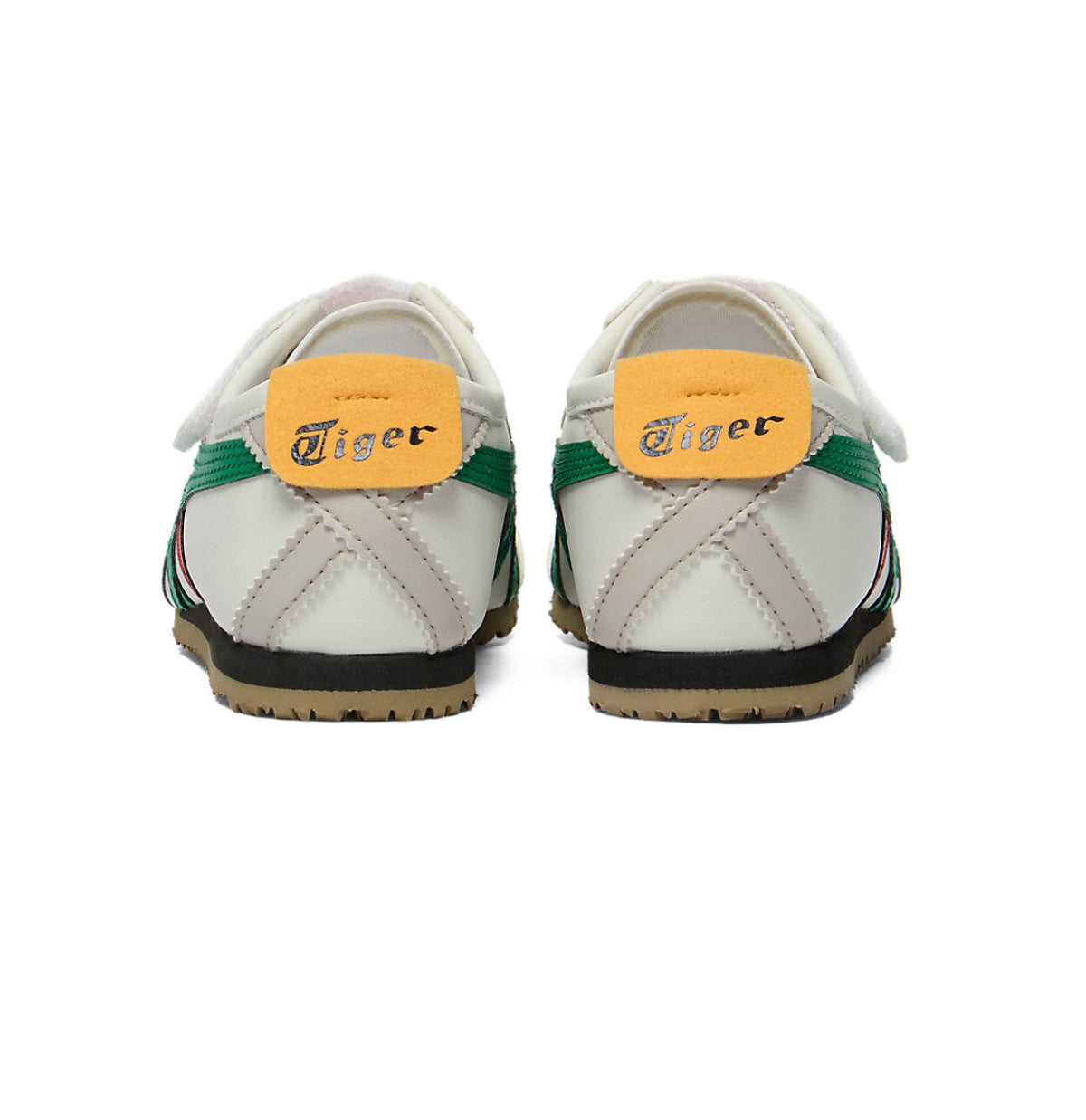Onitsuka Tiger 鬼冢虎 MEXICO 66 KIDS 儿童休闲鞋（Birch/Green / 奶油咖啡配色） 17cm