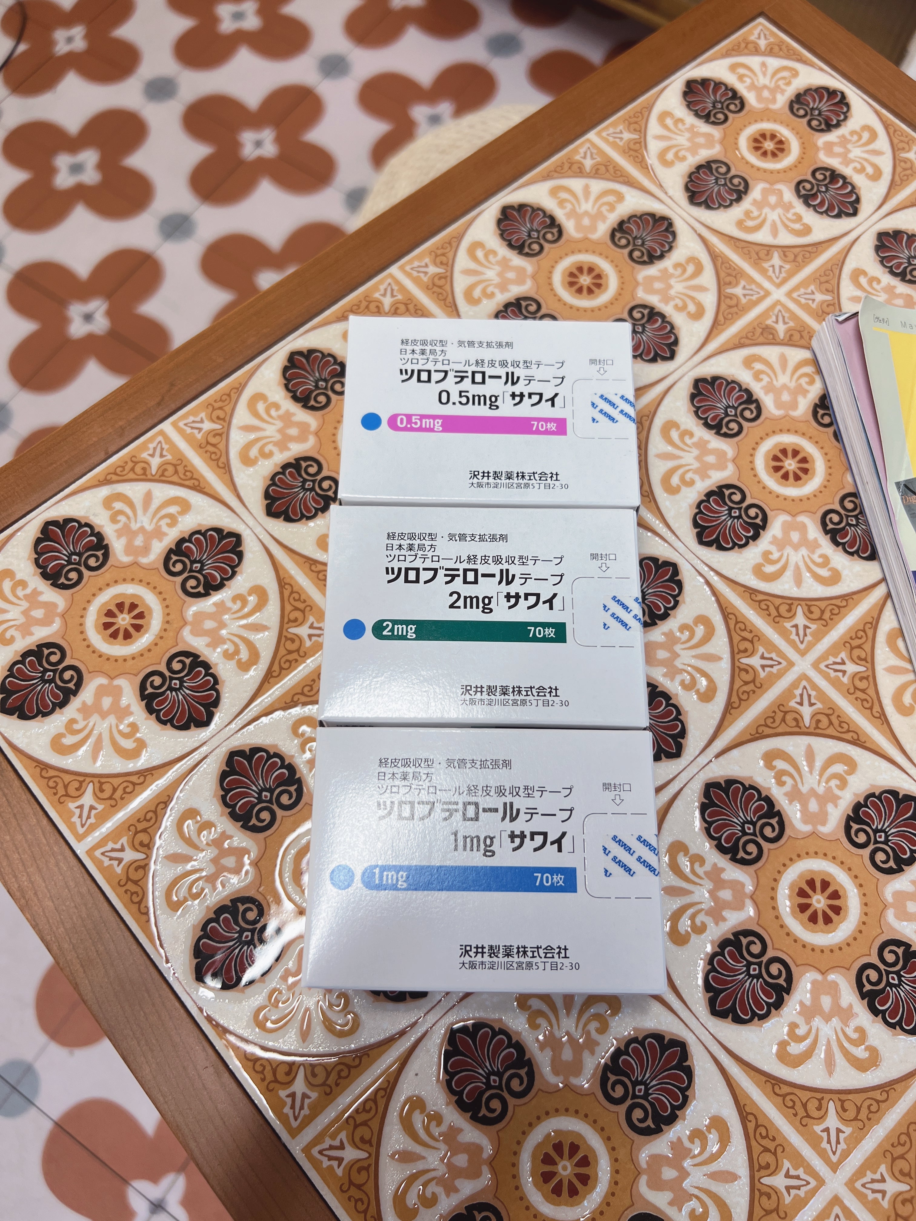 沢井製薬止咳贴/哮喘贴1mg (适合年纪3-9岁)