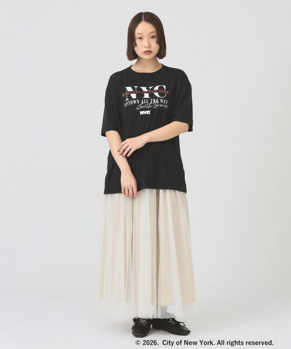 日本Beams Good Rock Speed NYC 黑色短袖印花T恤 均码