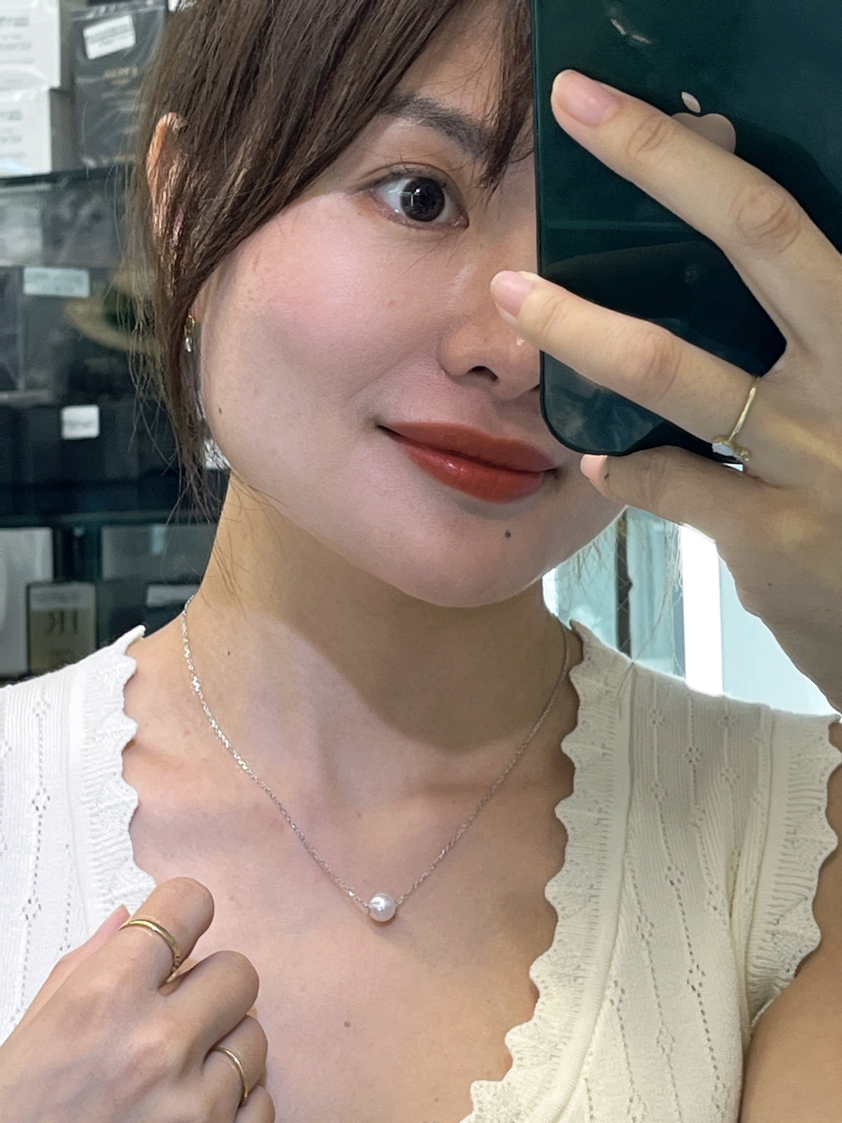 【海外輸入】 MIKIMOTO 御木本珍珠】MIKIMOTO路路通珠子8mm，Q2级别，链子为 デュエルマスターズ