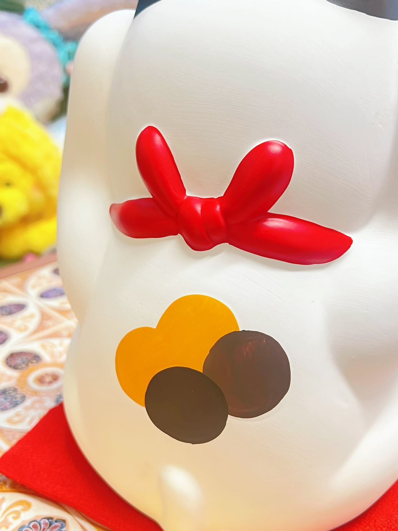 日本浅草寺限定 招财猫（千客萬来+金運来福)做生意开店必备 锦彩七福神招财猫 #7576 高约28cm