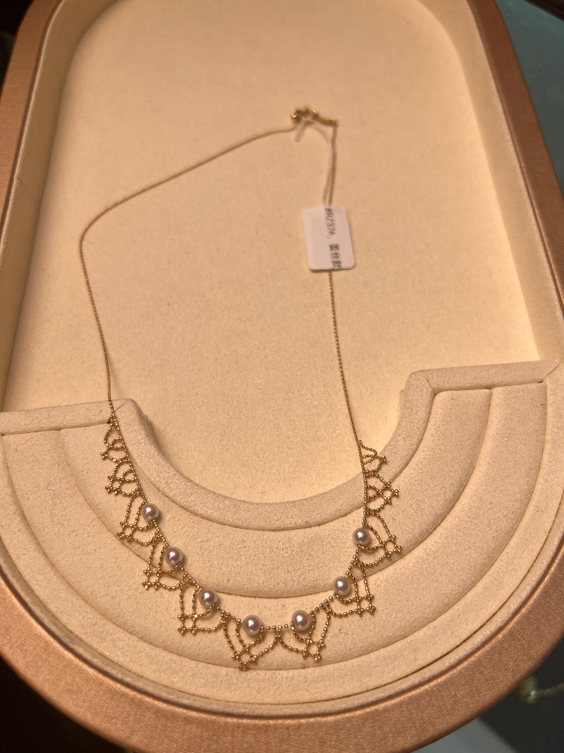 #RZ326，蕾丝款珍珠项链