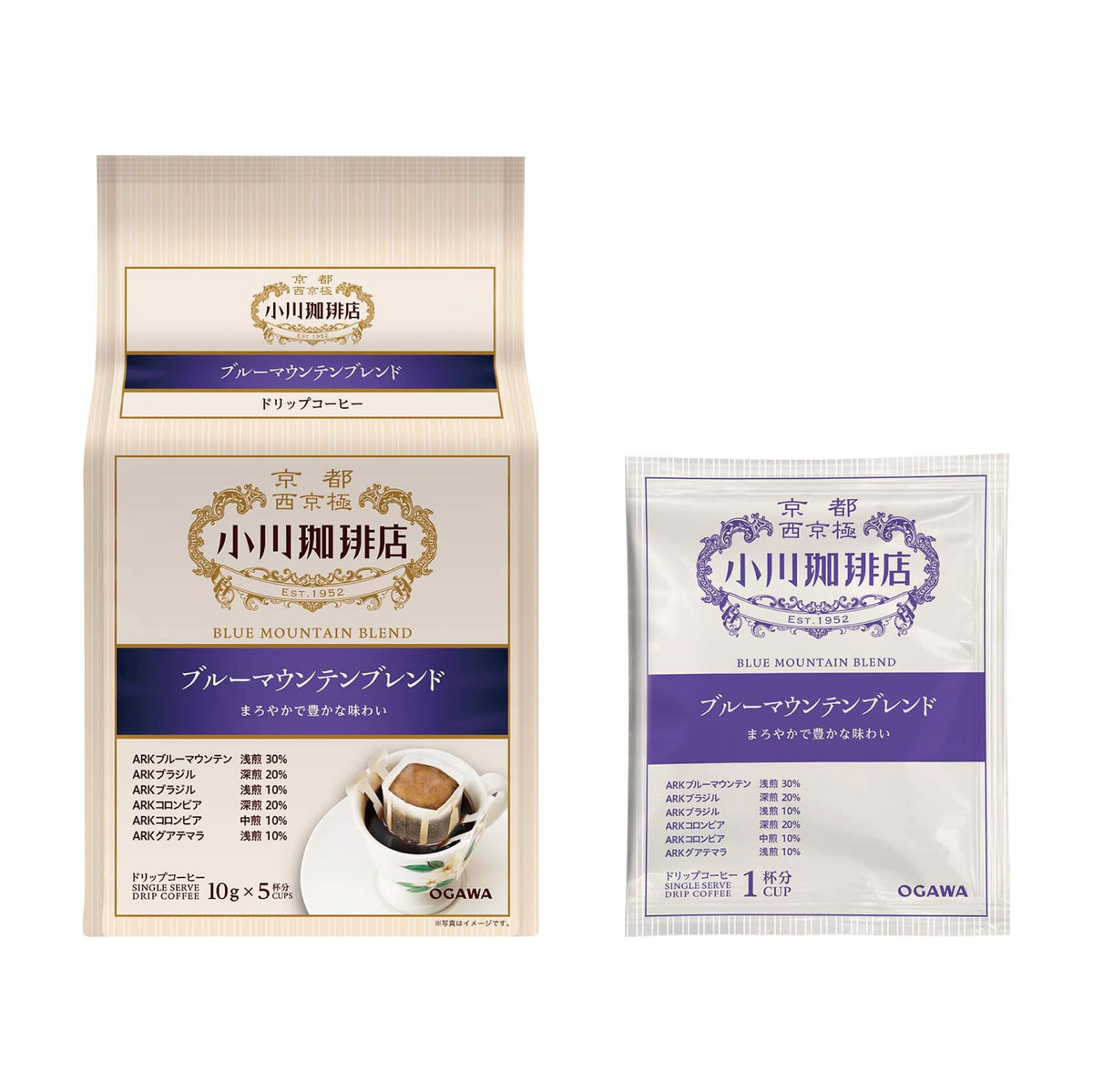 Ogawa Premium Blend Drip Coffee Bag 京都西京极 小川咖啡店 经典挂耳咖啡 10g X 5bag （EXP：05/25/2027）
