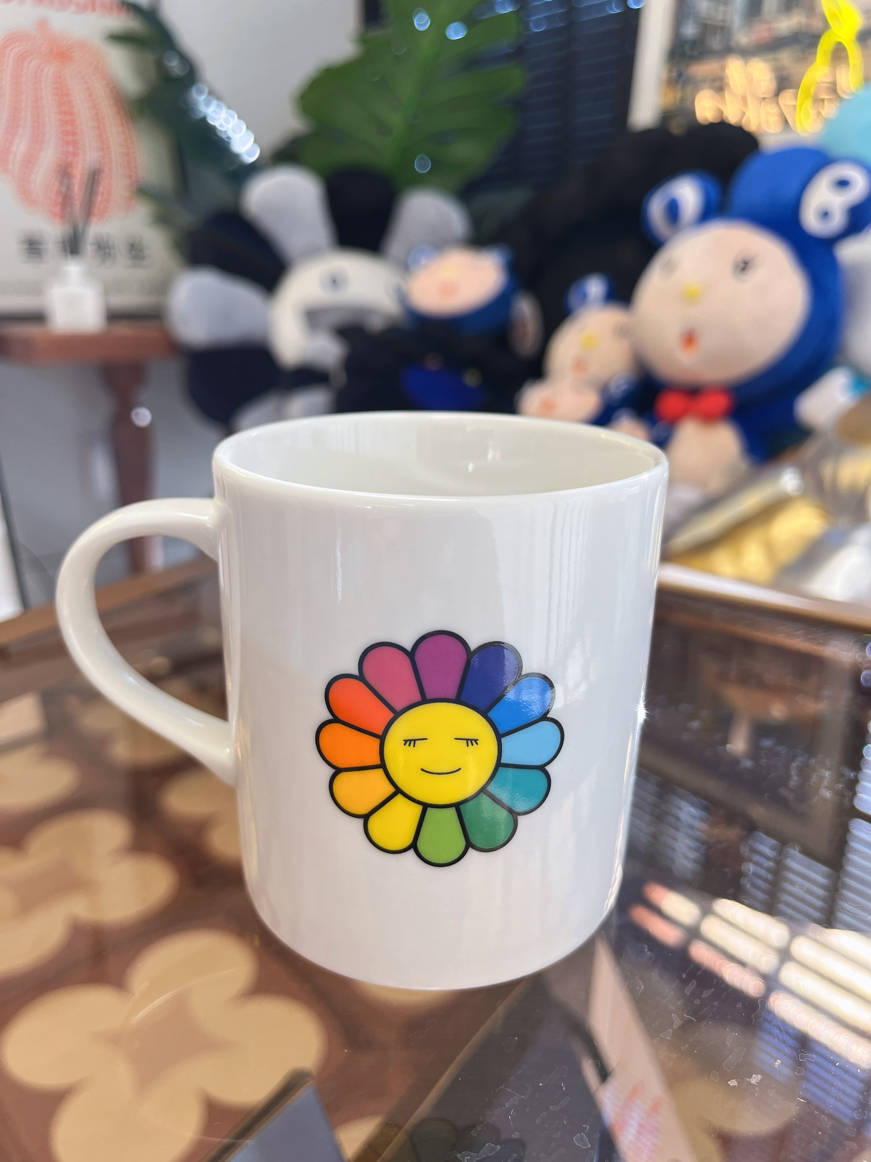 村上隆Takashi Murakami 白色双面太阳花 陶瓷杯