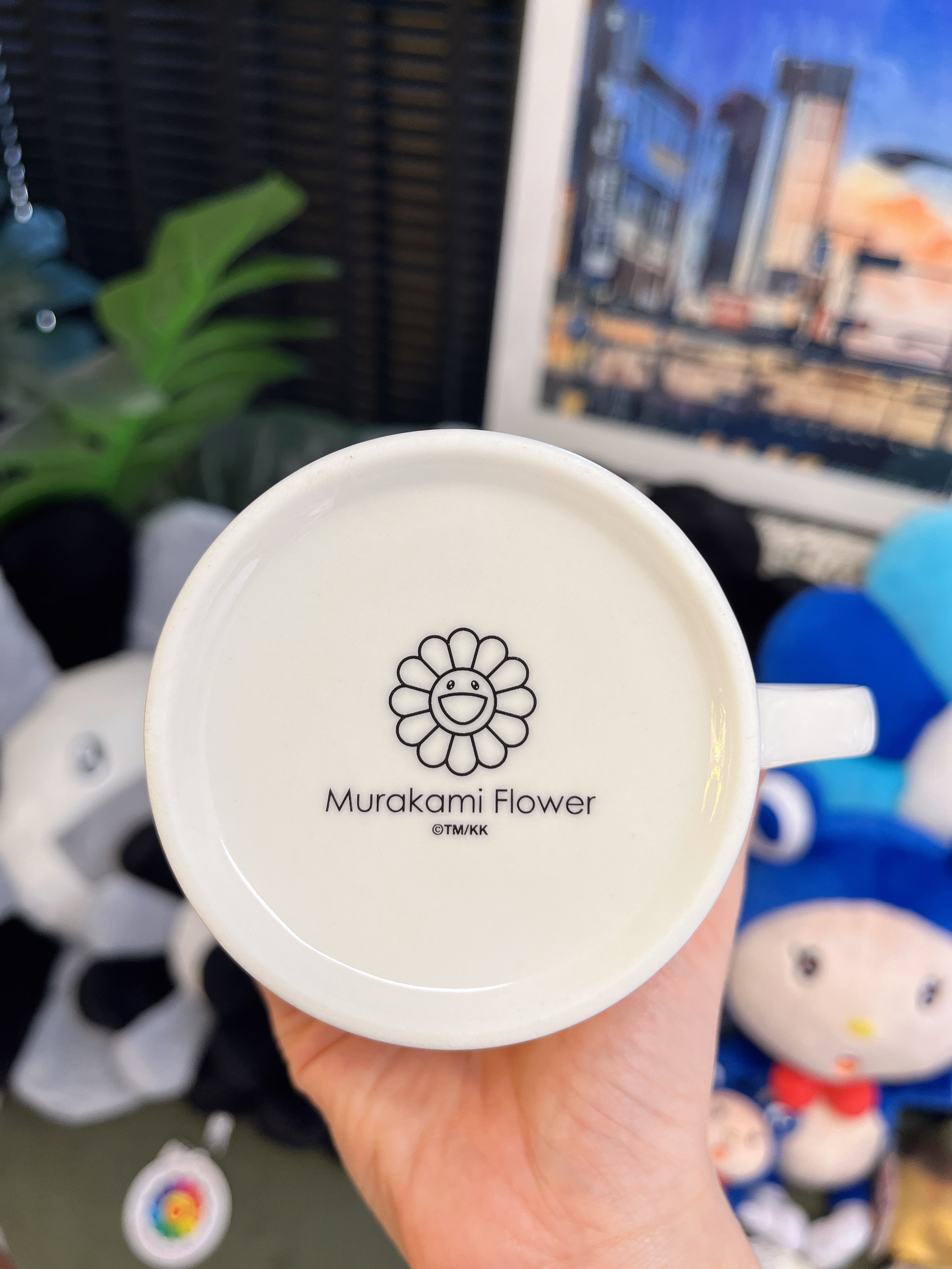 村上隆Takashi Murakami 白色双面太阳花 陶瓷杯
