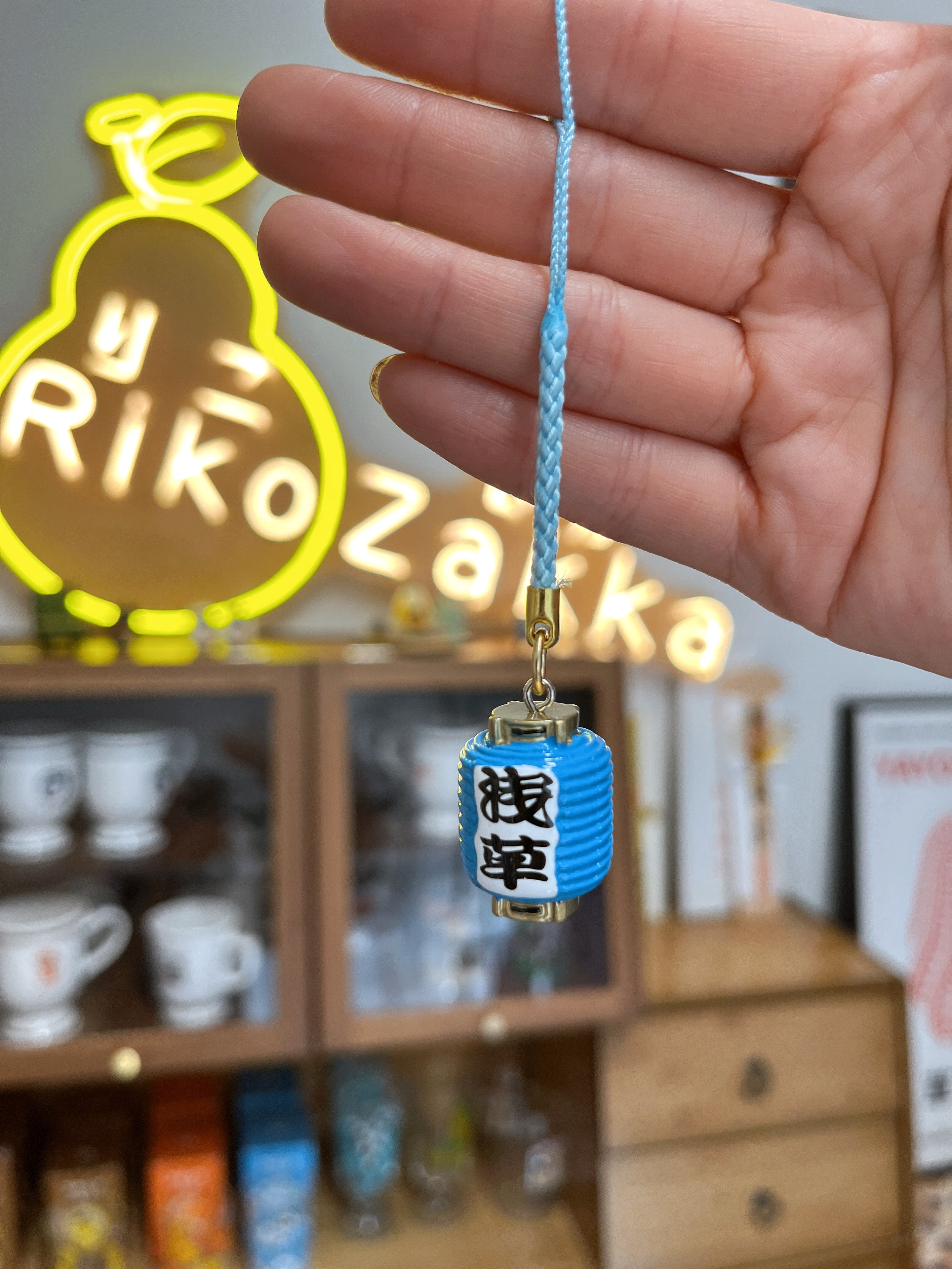 东京浅草寺限定 浅草雷门风水 灯笼挂件 蓝色/绿色/黄色