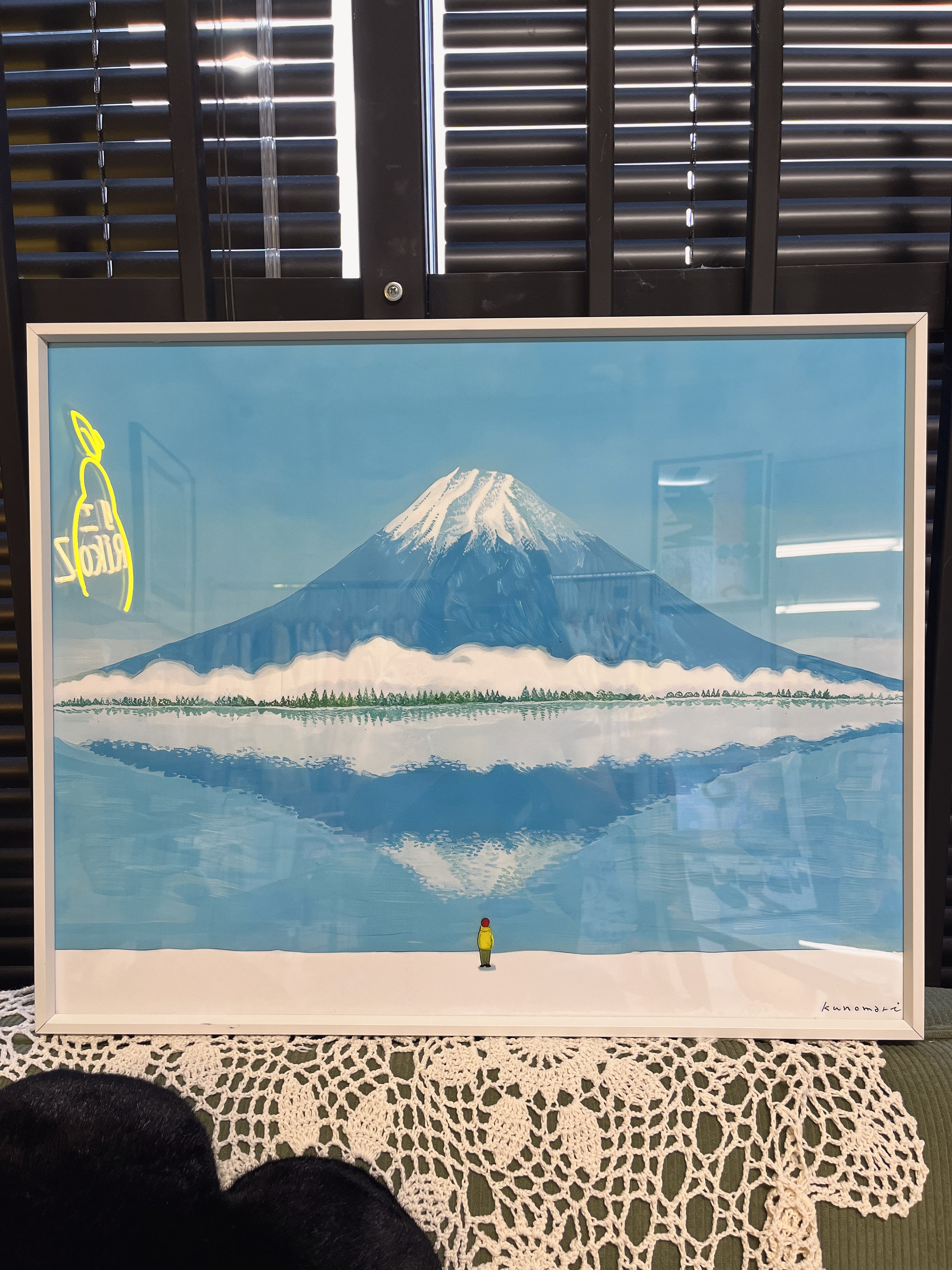 【画】童话梦境奶油风雪山装饰画  尺寸50.5*40.5cm