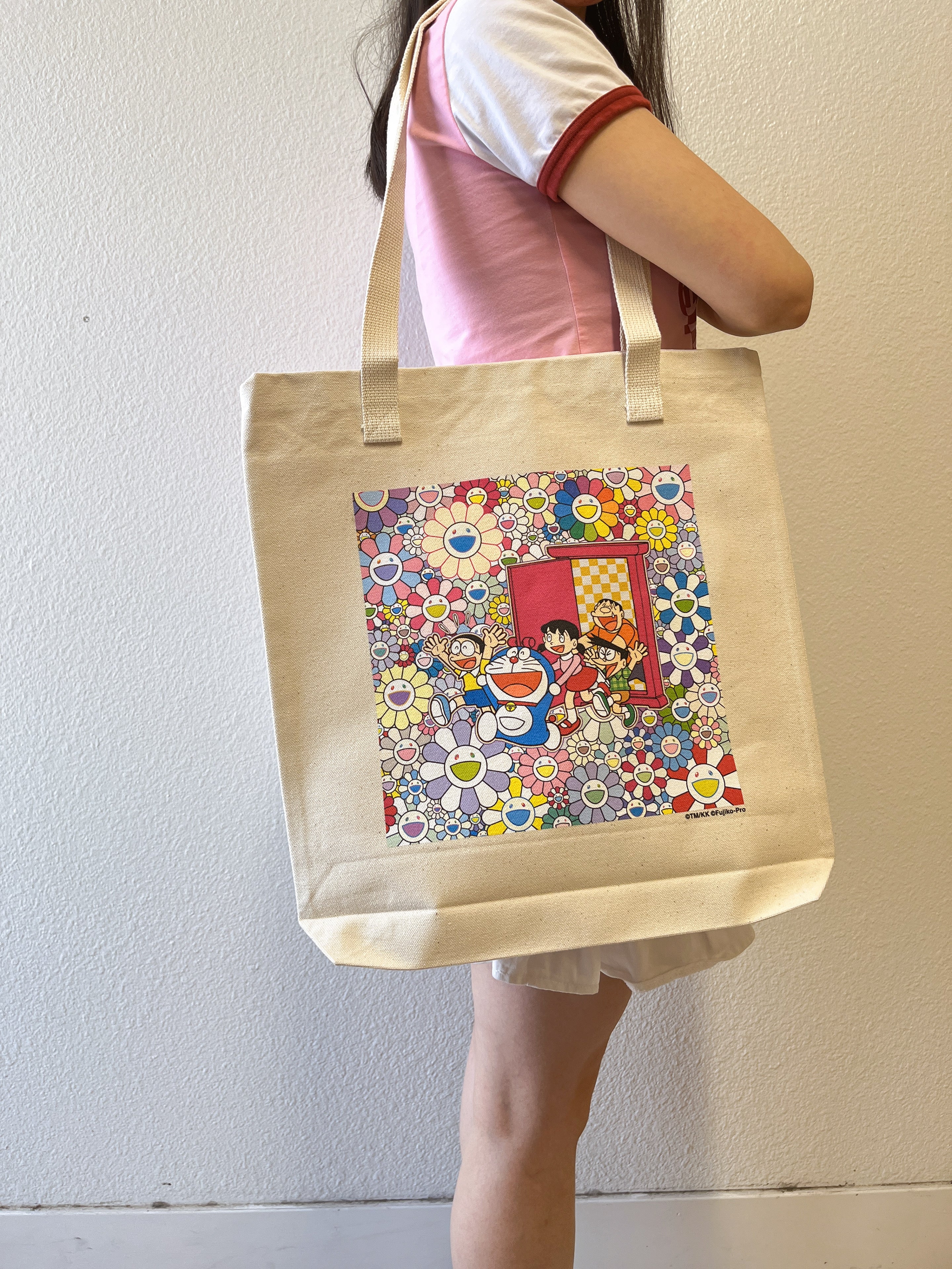 村上隆Takashi Murakami 哆啦A梦 帆布包（尺寸38*6.5*40cm）