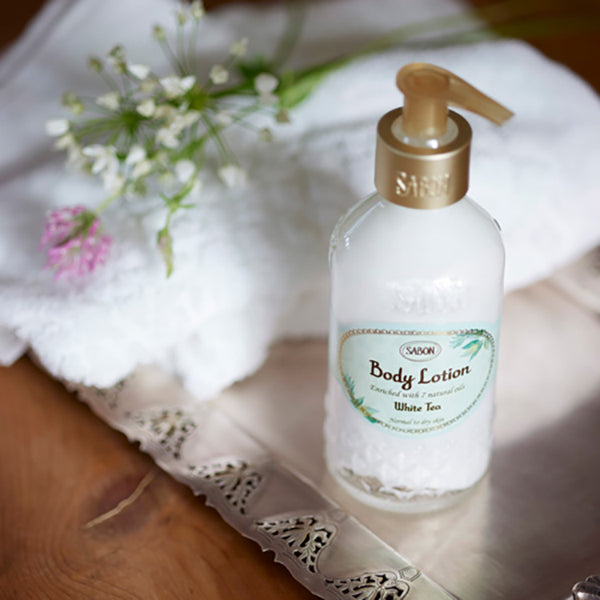 日本 Sabon 身体乳精油 白茶味 200ml