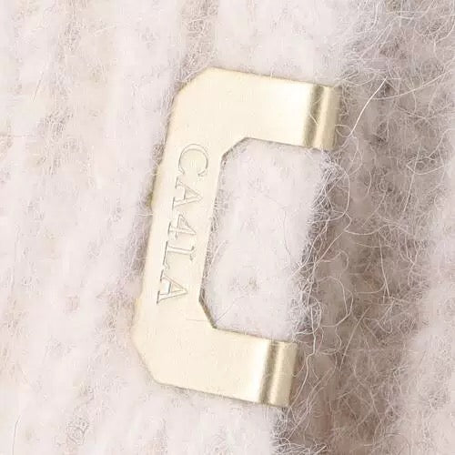 日本CA4LA  秋冬飞行员毛线帽 均码 white