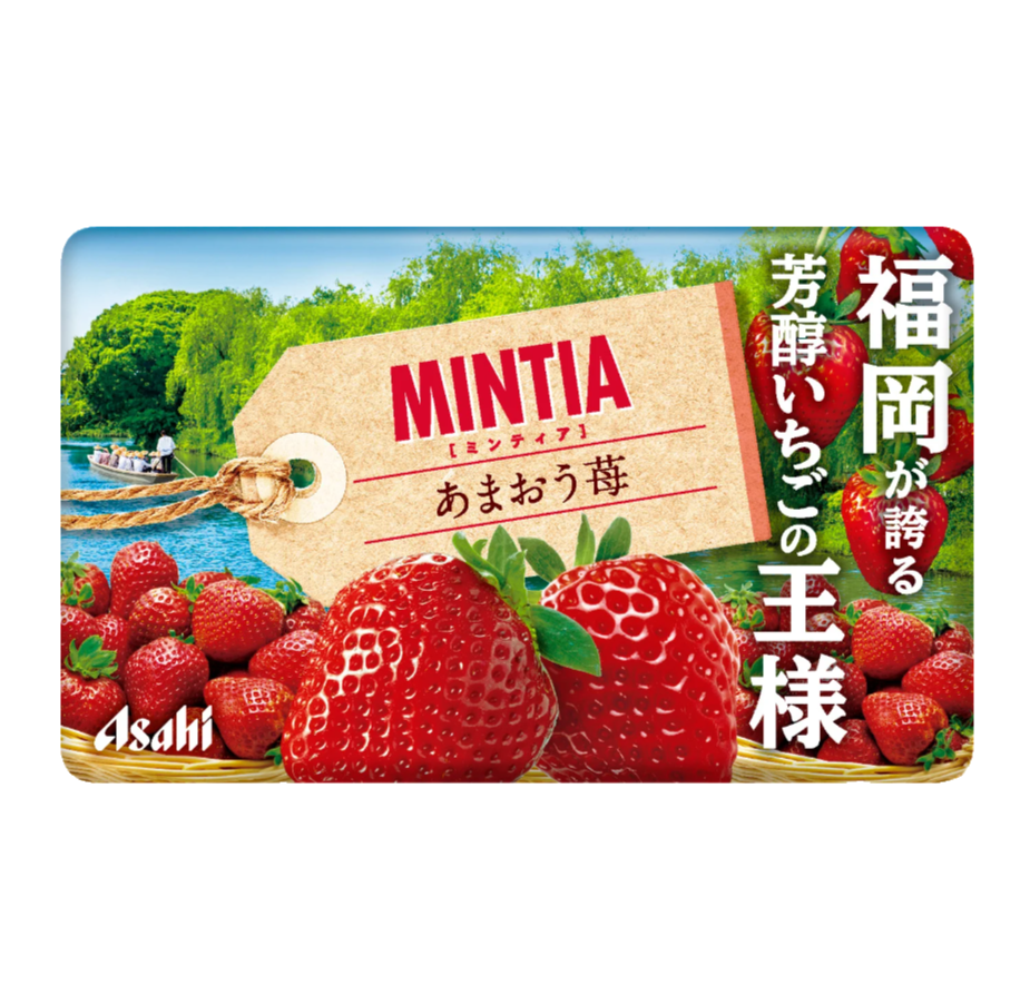 日本 朝日MINTA超薄卡式便携清爽感糖果 多口味可选50粒/7g