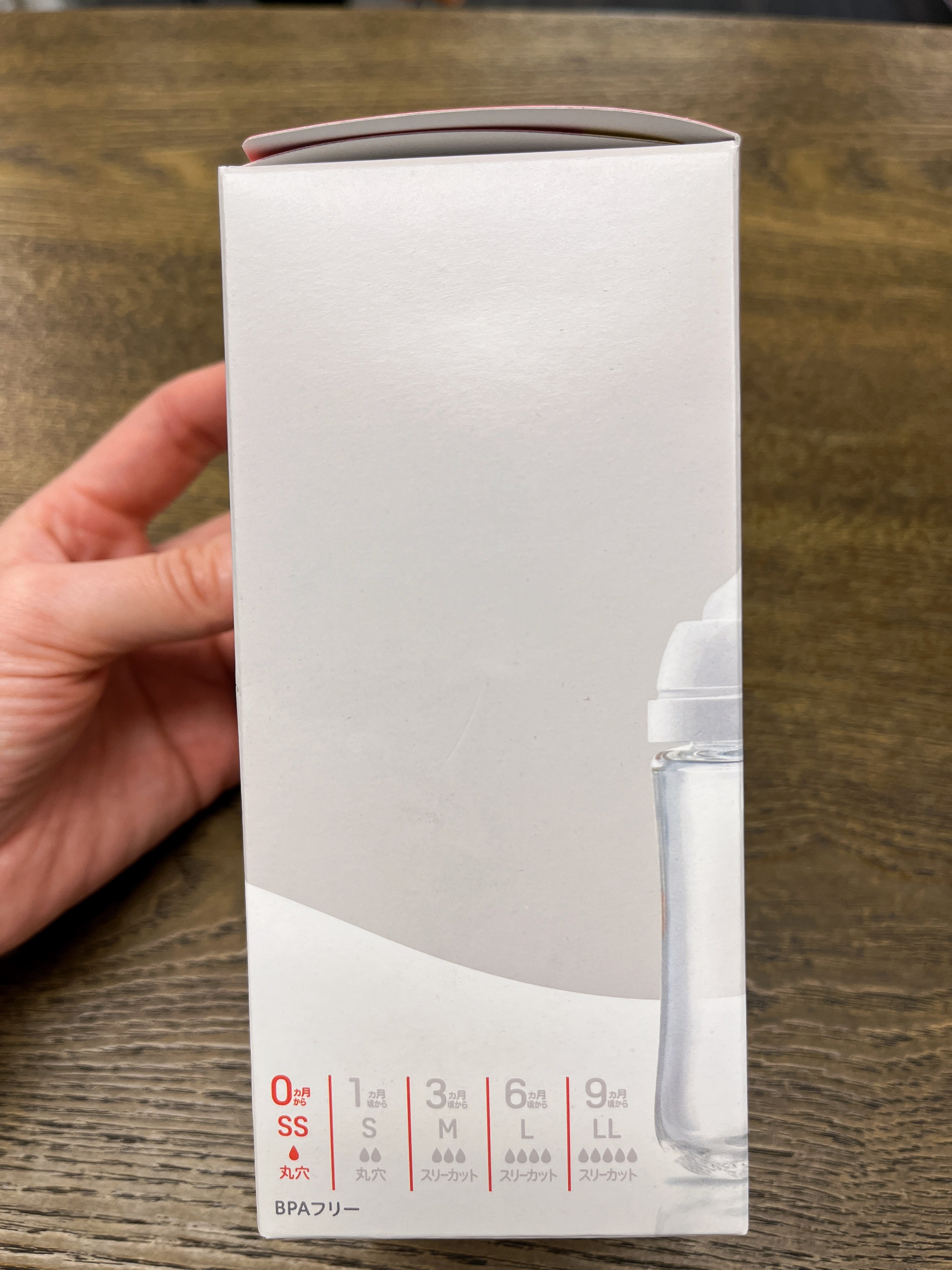 日本 贝亲Pigeon 母乳实感 耐热玻璃奶瓶 160ml 自带奶嘴SS码