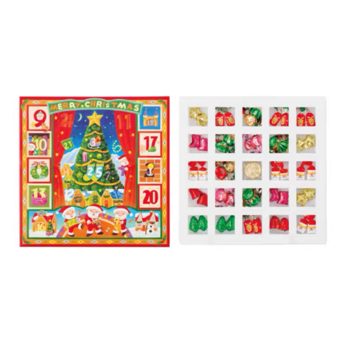 日本 Morozoff 圣诞节倒计时挂历盲盒巧克力 50粒装（赏味期限05/08/26Y）