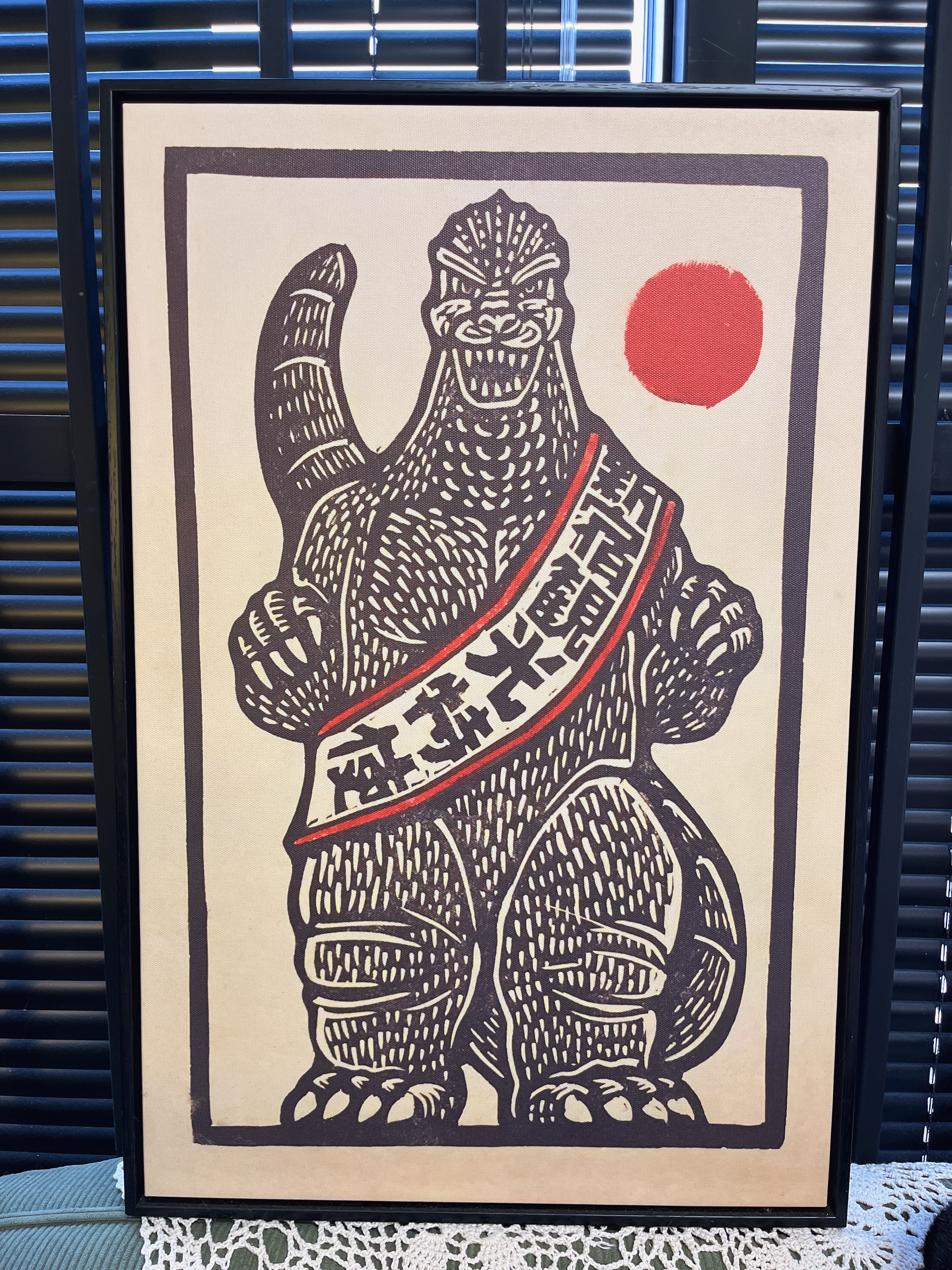 Artwork  哥斯拉 新宿观光特使 装饰画 尺寸39.5*59.5cm