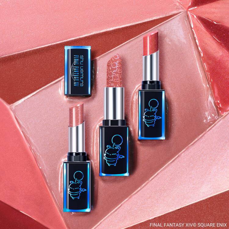 日本植村秀 shu uemura x 最终幻想限量联名口红 突破珊瑚粉