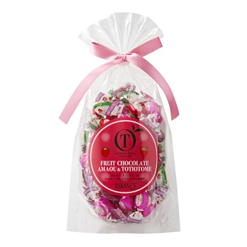 日本 Takano新宿高野 草莓巧克力糖 袋装 新年糖果 65g（赏味期限03/22/26y）