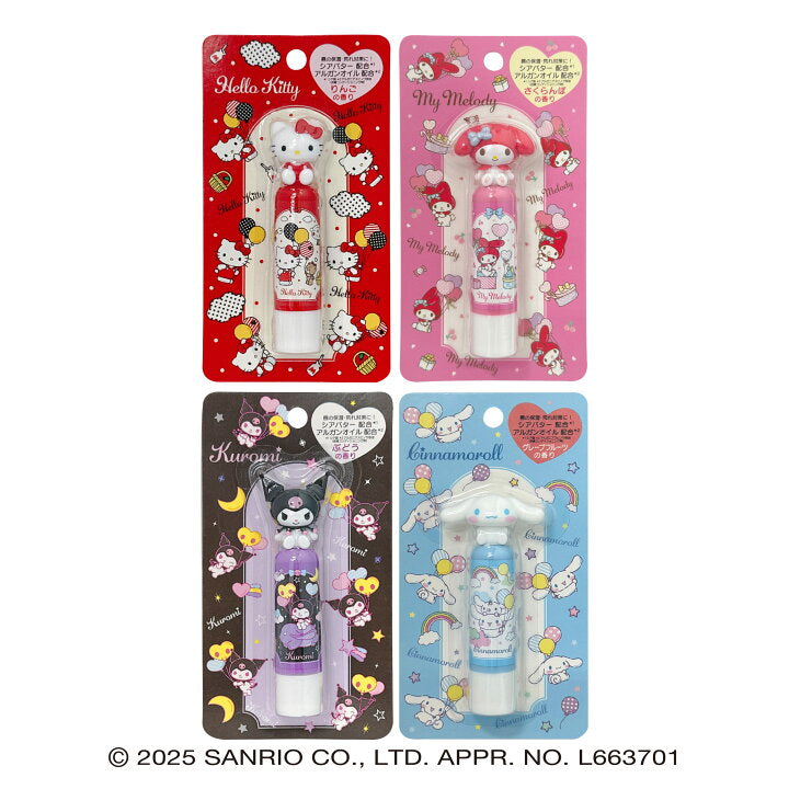 PIERAS X SANRIO 日本三丽鸥限定 三丽鸥坐姿卡通造型保湿润唇膏 四款可选 3.5g